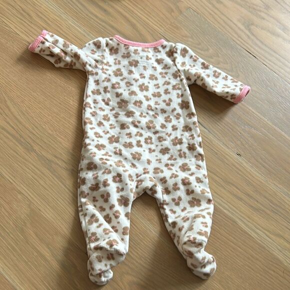 4 micro fleece carters zipper footies NB-3M - Picture 9 of 12